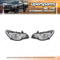 Pair of Head Light Right & Left Side for Honda Civic Fd 02/2006 - On