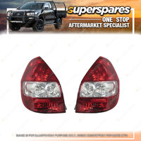 Pair of Tail Light Right & Left Side for Honda Jazz Gd 10/2002 - 09/2004