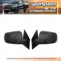 Right & Left Black Electric Door Mirror for Mazda Bt 50 UP UR 10/2011-2016