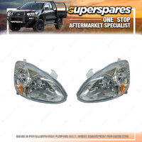 Head Light Right & Left Side for Toyota Echo Ncp12 08/2002 - 12/2005