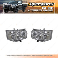 Right & Left High Roof Headlight for Toyota Hiace Slwb TRH KDH 12/2013-ONWARDS