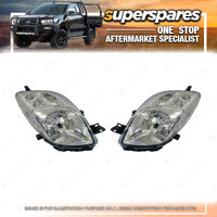 Head Light Right & Left Side for Toyota Yaris Ncp90 10/2005 - 07/2008