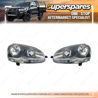 Right & Left Hand Side Headlight for Volkswagen Golf MK5 07/2004-09/2008