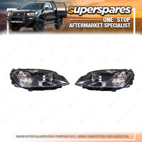 Right & Left Headlight H7 - H15 for Volkswagen Golf MK7 07/2013 - ON