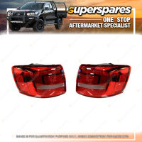 Tail Light Outer Right & Left Side for Volkswagen Jetta 1B Clear Red