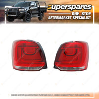 Right & Left Side Tail Light for Volkswagen Polo 6R 03/2010 - 07/2014