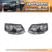 Right & Left Headlight for Volkswagen Transporter T5 Twin Beam Type H7/H15 