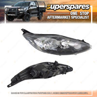 Right Halogen Headlight for Ford Fiesta WS WT Dark Grey 09/2008-07/2013