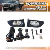 Superspares Fog Light Kit for Honda Jazz Gli Vti GD 10/2002-09/2004