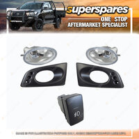 Superspares Fog Light Kit for Honda Jazz Gli Vti GE 10/2008-03/2011