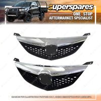 Superspares Chrome / Black Front Grille for Mazda 6 GG 2002 - 2005