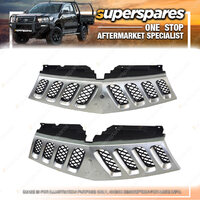 Superspares Chrome/Black Grille for Mitsubishi Triton ML 07/2006-08/2009