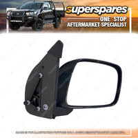 Right Manual Door Mirror for Nissan Navara D40 Black 12/2005-2015