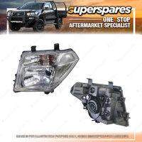 Left Headlight With Globe Shade for Nissan Navara D40 12/2005-01/2010