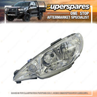 Superspares Left Headlight Crystal for Peugeot 206 10/1999-09/2007