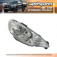 Superspares Head Light Right Hand Side for Peugeot 206 10/1999-09/2007