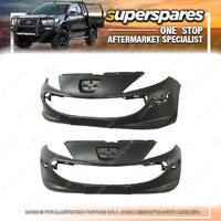 Superspares Front Bumper Bar Cover for Peugeot 207 Xr A7 02/2007-ONWARDS