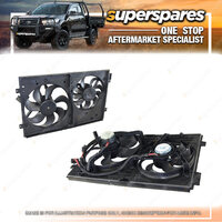 Superspares Dual Radiator Fan for Volkswagen Golf MK4 09/1998-06/2004