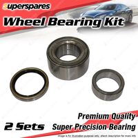 2x Front Wheel Bearing Kit for Saab 900 99 B20 2.0L I4 8V SOHC 1974-1980