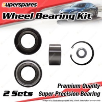 2x Front Wheel Bearing Kit for PEUGEOT EXPERT HDi 2.0L I4 Diesel 2008-2015