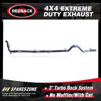 Redback 3" Exhaust No Muffler & cat for Isuzu MU-X UC LS SUV 3.0L 11/13-on