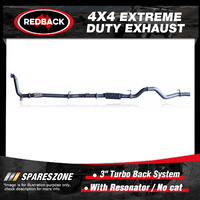 Redback 3" Exhaust & Resonator No cat for Isuzu MU-X UC LS SUV 3.0L 11/13-on