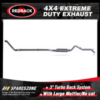 Redback 3" Exhaust Large Muffler No cat for Mazda BT-50 UP UR 3.2L 11/11-06/16