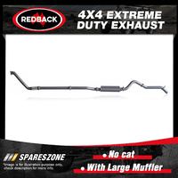 Redback 4x4 409 SS Exhaust Large Muffler No cat for Nissan Navara D23 NP300