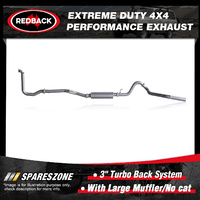 Redback 409 SS Exhaust & Muffler No cat for Nissan Patrol GU Y61 3.0L 00-17