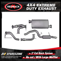 Redback 3" 409 SS Exhaust Large Muffler No cat for Nissan Patrol Y62 5.6L