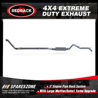 Redback 4x4 Exhaust Large Muffler for Toyota Landcruiser 105 1HZ Safari Turbo