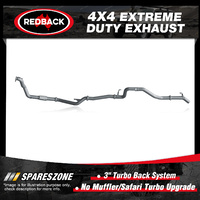 Redback 4x4 Exhaust No Muffler for Toyota Landcruiser 105 1HZ 4.2L 01/98-10/07