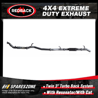 Redback Extreme Exhaust & Twin Resonator & cat for Toyota Landcruiser 03/07-on