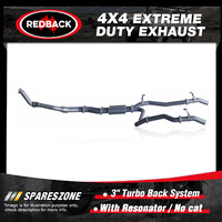 Redback 4x4 Exhaust & Resonator No cat for Toyota Landcruiser 76 1VDFTV 03/07-on