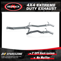 Redback 4x4 Exhaust No Muffler for Toyota Landcruiser 76 1VD-FTV 09/16-on