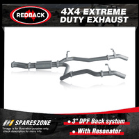 Redback 4x4 Exhaust & Resonator for Toyota Landcruiser 76 1VDFTV 16-on Twin Pipe