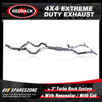 Redback 4x4 Exhaust & cat for Toyota Landcruiser VDJ79R Manual 01/07-01/16