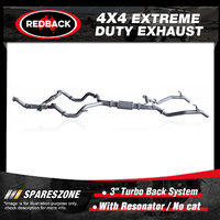 Redback 4x4 Exhaust & Resonator No cat for Toyota Landcruiser 79 1VD-FTV manual