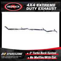 Redback 4x4 Exhaust & cat No Muffler for Toyota Landcruiser VDJ79 1VD-FTV 12-16