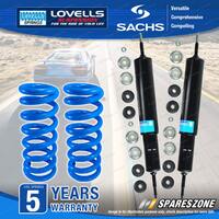 Front Sachs Shocks Lovells HD Raised Springs for Toyota Landcruiser 80 Series