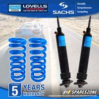 Front Sachs Shocks Lovells Heavy Duty Standard Springs for Holden HK HT HG 8cyl