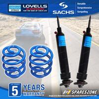 Front Sachs Shock Absorbers Lovells Sport Low Springs for Holden HK HT HG 8cyl