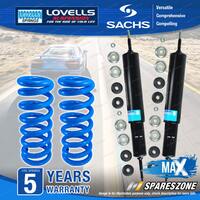 Front Sachs Max Shocks Lovells Raised Springs for Nissan Patrol GQ GU Y61 6cyl