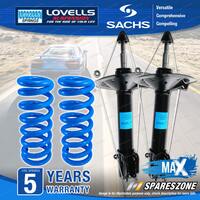 Front Sachs Max Shocks Lovells HD Raised Springs for Nissan Pathfinder R51 Wagon