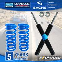 Rear Sachs Shock Absorbers Lovells Raised Springs for Toyota Camry SV20 SV21