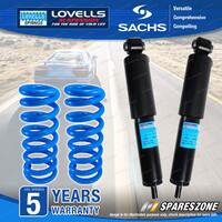 Rear Sachs Shocks Lovells Raised Springs for Land Rover Range Rover Wagon