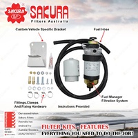 Sakura Fuel Manager Diesel Pre-Filter Separator Kit for Ford Ranger PX P4AT P5AT