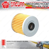 Sakura Motorcycle Oil Filter for Kawasaki BJ250 BR250 KLR250 KLR650 KZ250 Z250