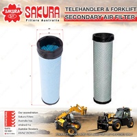 Sakura Telescopic Handler Secondary Air Filter for J.C.Bamford 524-50 527-55 444