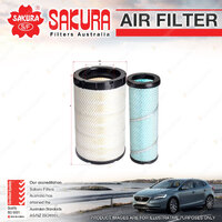 1 x Sakura Air Filter - FA-51580-S Height 343/318mm OD 197/197mm ID 108mm